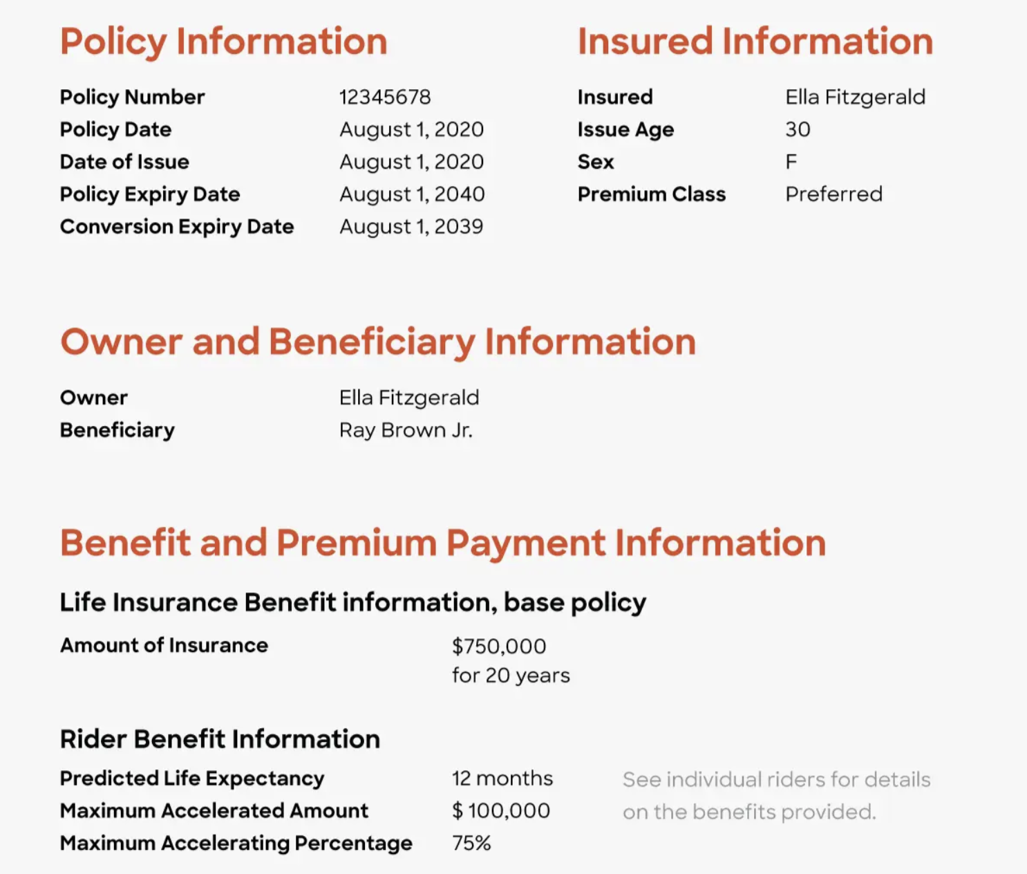 InsurancePolicyDeclaration